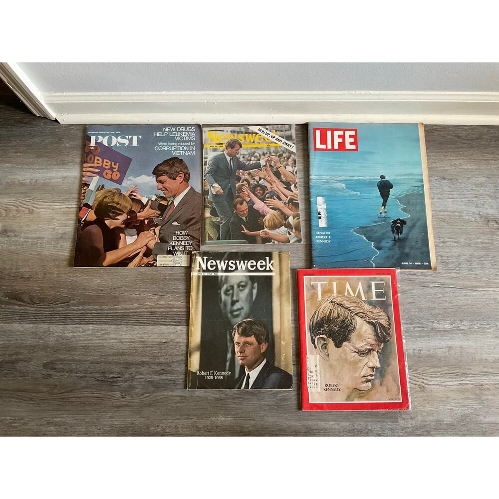 ROBERT KENNEDY RFK TIME POST LIFE NEWSWEEK MAGAZINES 1968
